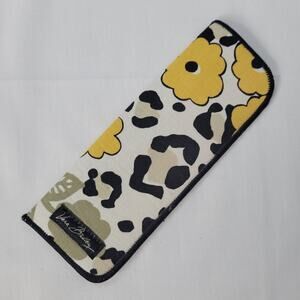Vera Bradley Slim Readers Eyeglass Case in Go Wild, black, yellow, floral